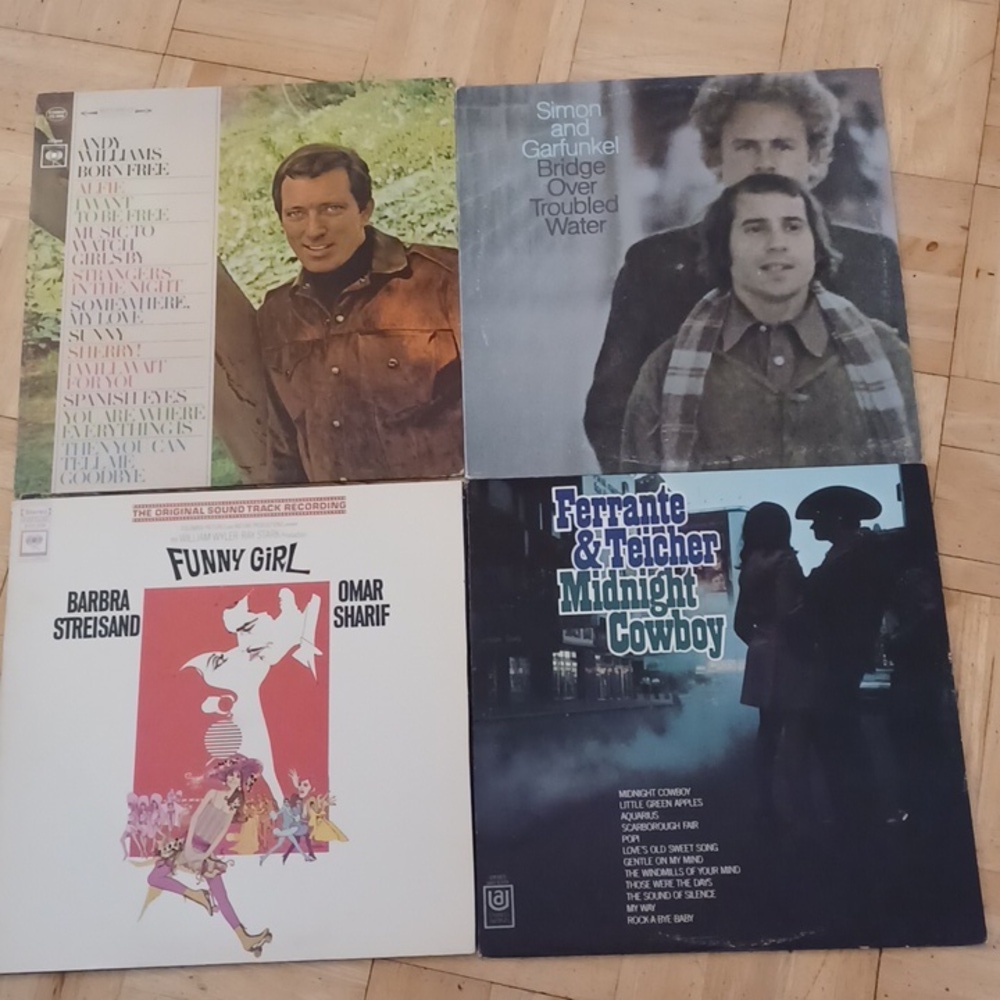 Vinyl Record albums Simon & Garfunkel, Ferrante & Teicher, Andy Williams, more